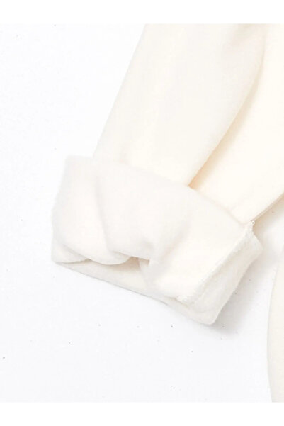 LC Waikiki Lcw Baby - Ecru Barbie Printed Baby Girl Sweatshirt and Leggings Pants Set of 2