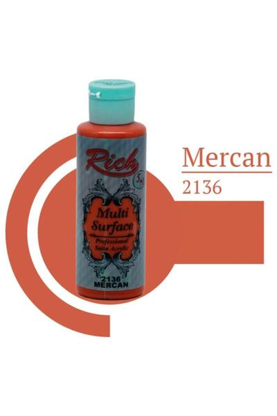 Rich Multi Surface 2136 Mercan Akrilik Boya 120 Cc