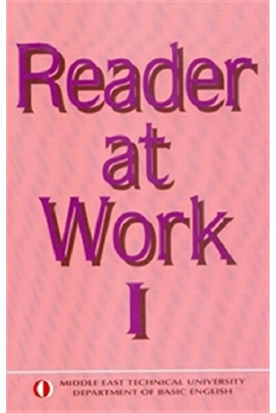 Genel Markalar Reader at Work 1 - Bülent Kandiller - ODTÜ Geliştirme Vakfı Ya...