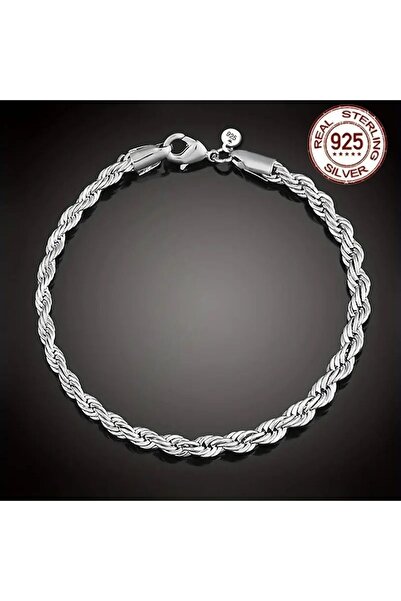 JELLYWEAR 925 Ayar Gümüş Halat Zincir Bileklik