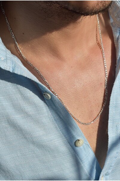 Ricco Jewellery 925 Ayar Gümüş Figaro Zincir