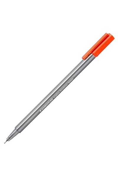Staedtler Neon Red Fineliner Triplus Triangle - 0.3 Mm 334-201