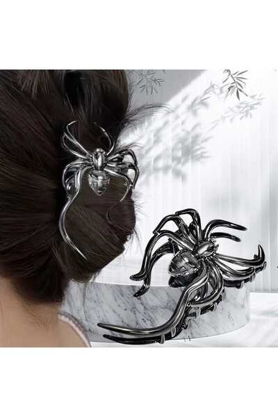 Bacoss تصميم العنكبوت للهالوين - مشبك معدني قوطي للهالوين (BC-1015)