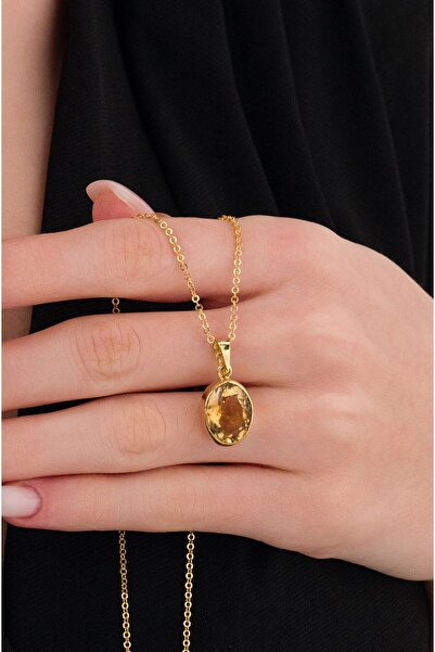 Ricco Jewellery 14 K Gold Kaplama 925 Ayar Gümüş Ultra Temiz Faset Kesimli Do...