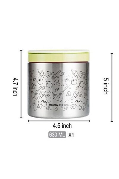 Tantitoni 630 ml, Yemek Termosu, Sefer Tası, Lunch Box, İçi Dışı Çelik, TT656...