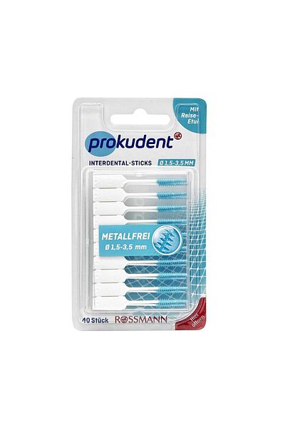 Diset Metal Interdental Interface Brushed - 1.5 - 3.5 Mm, 40 Pieces