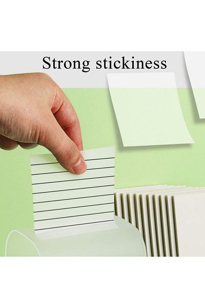 NaSaDAN Transparent Striped Adhesive Postit Note Paper 50 Sheets