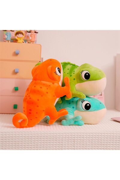 NB market bukalemun peluş oyuncak 25cm hayvan peluş uyku arkadaşı