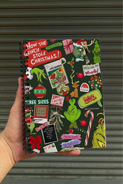 Namgo Spiralli A5 Defter Grinch Kolaj Yılbaşı Özel (200 Sayfa)