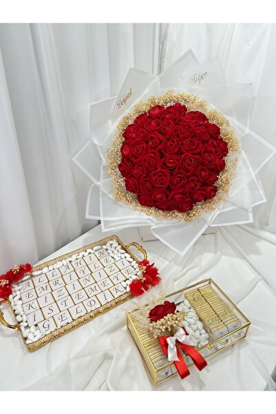 Femiksy Kız Isteme Çikolatası Isteme Çiçeği Söz, Nişan