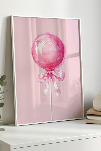 Home 3'lü tatlı pembe gifler seti, Oturma Odası Tablosu, Çerçevesiz Poster