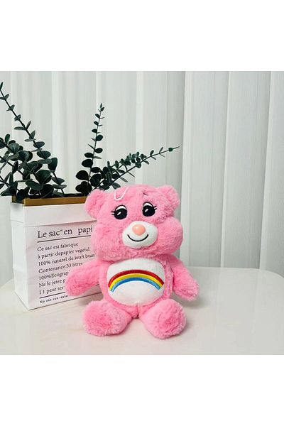 NB market 20cm Carebear Pink Plush Teddy Bear