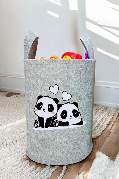 Trend Sizde للجنسين الحلو الباندا الطفل الاطفال غرفة منظم صندوق تخزين لعبة سل...