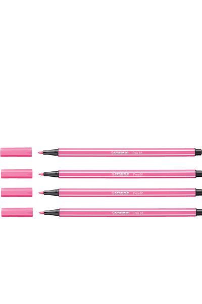 Stabilo Light Pink Felt Tip Crayons - 1 Mm, 68/17