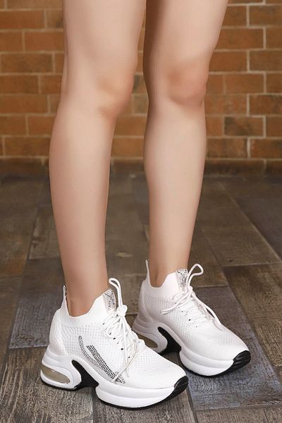 kajal ayakkabı Frm 711 Knitwear Balloon Sole Casual Shoes