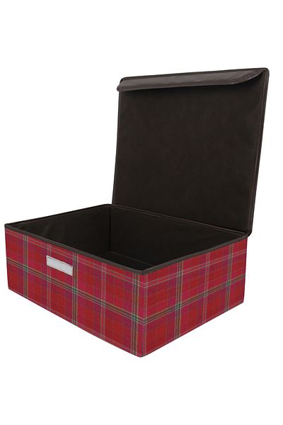 enti ev tekstili Red Storage Base Box - 50X40X19 Brillant Style, Multi-Purpose, 1 Piece