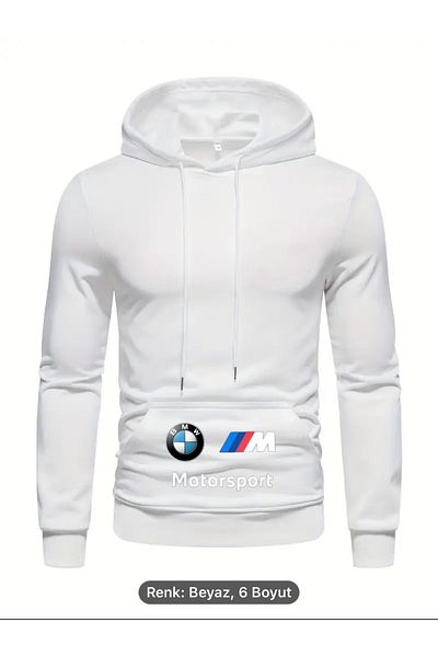 NEW TRENDY COLLECTİON Φούτερ BMW Motorsport Kangaroo - Fleece, Εποχιακό, Τσέπη με στάμπα