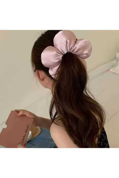 MutluBiDünya Büyük Boy Pofuduk Papatya Model Saten Kumaş Simit Toka