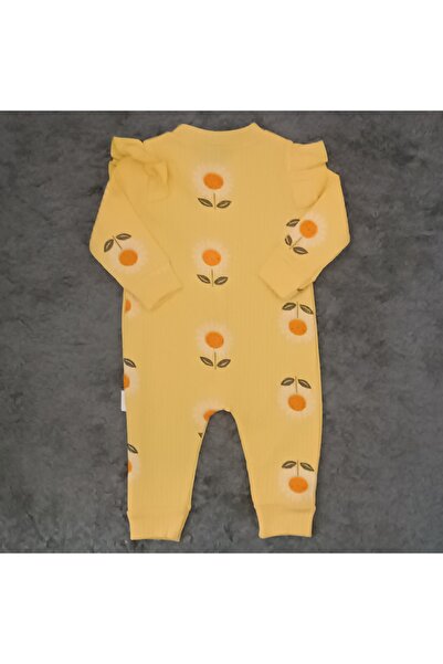 MİNİCEY BABY Baby Girl Ruffle Romper Long Sleeve Seasonal Romper