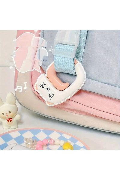 Bee you Pink Cat Table Bag Hanger