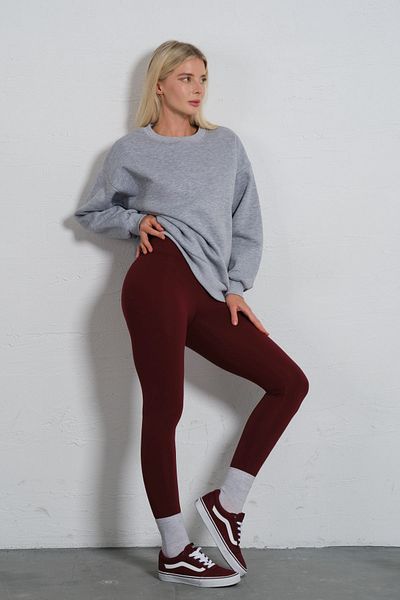 Domoda Extra hohe Taillenverstärkung, Karyoka-Nähte, Winter-Fleece-Push-up-Leggings für Damen @Simena