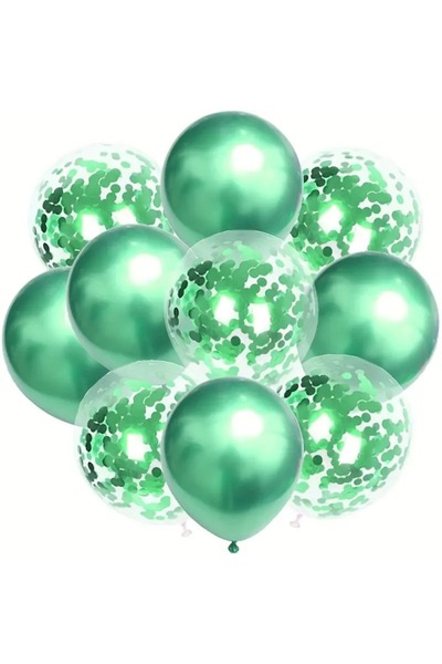CANSIN 20 Pieces Green Transparent Balloon
