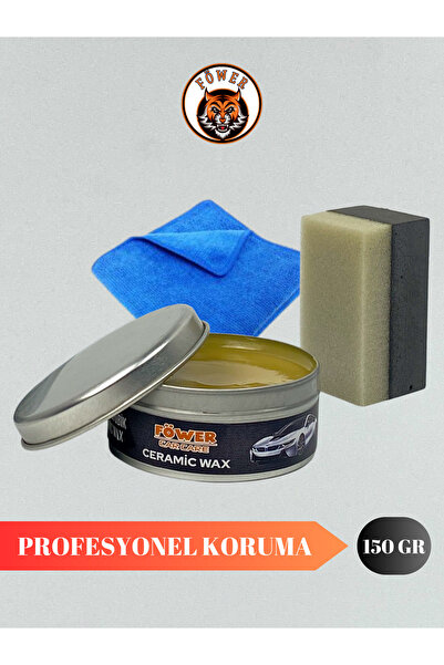 föwer Seramik Wax 150 ML +  Takoz Cila Süngeri ve Mikrofiber Bez Hediye 6 ay ...