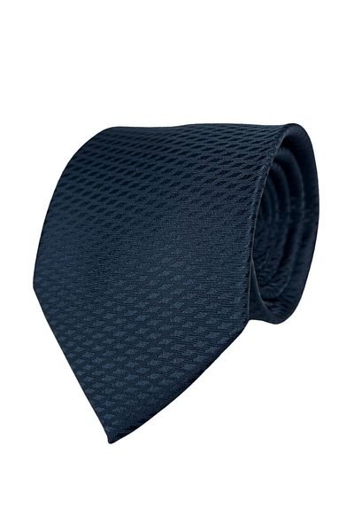 1001 Kravat Navy Blue Patterned Tie Men's 8 cm Wide