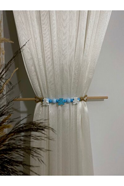 Toksuzdesign Bebek Çocuk Genç Odası Perde Aksesuarı,Mavi Perde Aksesuarı,Fon ...