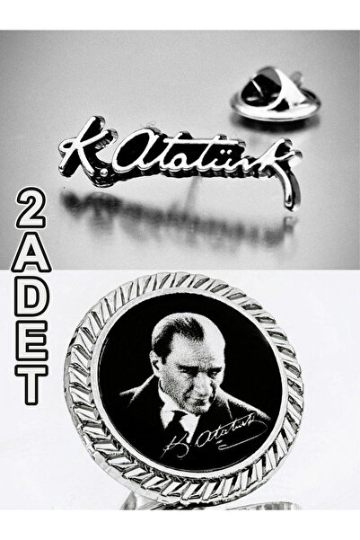 YÖRÜK TASARIM 2 Adet Atatürk Yaka Rozeti