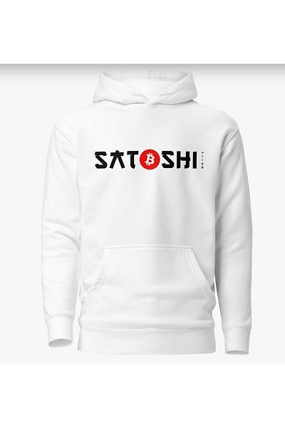 LEIVOR BTC Bitcoin satoshi nakamoto με στάμπα μεγάλου μεγέθους φούτερ με κουκούλα