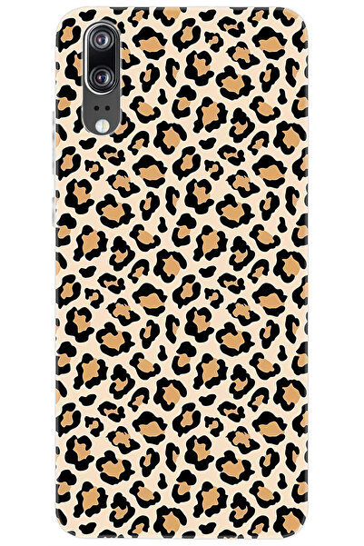 Ceppare Huawei P20 (EML-L09/L29) Uyumlu Kılıf Desen Baskılı Silikon Leopar De...