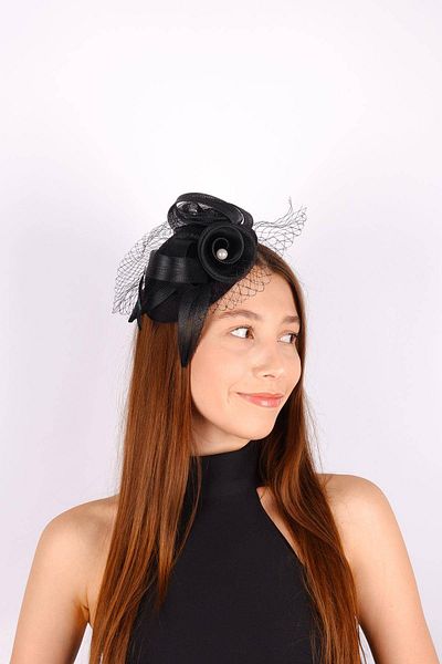 Hobigram Black Wedding Hat Vualet Didem Lace Bridal Accessory Hair Accessory – Party Hat, Stylish Design