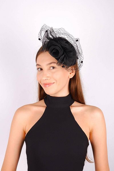 Hobigram Black Wedding Hat Vualet Mine Lace Bridal Accessory Hair Accessory – Party Hat, Stylish Design