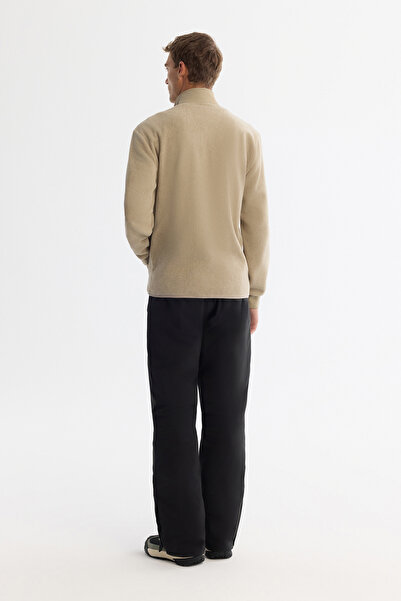 Avva Erkek Vizon Soğuğa Dayanıklı Dik Yaka Fermuarlı Polar Regular Fit Sweatshirt A42Y1311