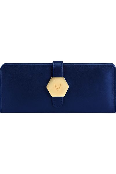 Hidesign Downing Street Aubergine Wallet for Women – Genuine Leather, Compact & Stylish