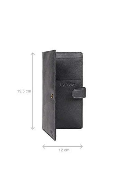 Hidesign 486 Passport Holder - Genuine Leather, Black - Unisex Travel Organizer