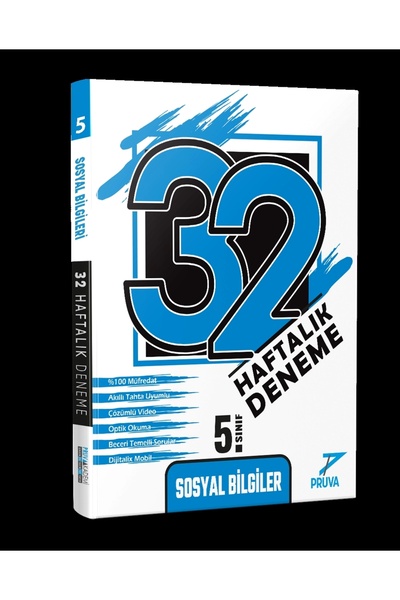 Pruva Akademi 5.SINIF SOSYAL BİLGİLER 32 HAFTALIK DENEME