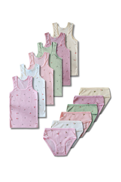 GizaKids Κοριτσίστικο εσώρουχο από 100% βαμβακερό ύφασμα - Σετ 6 τεμαχίων με ...