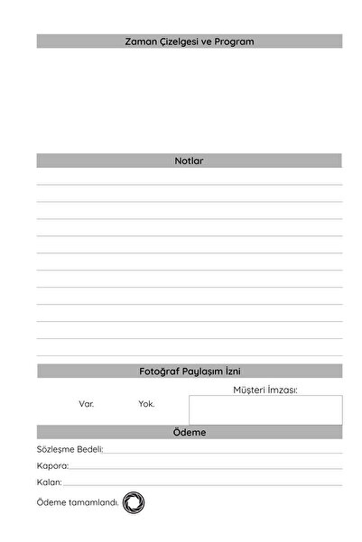 Kedirengi Organizasyon Firmaları Randevu Defteri