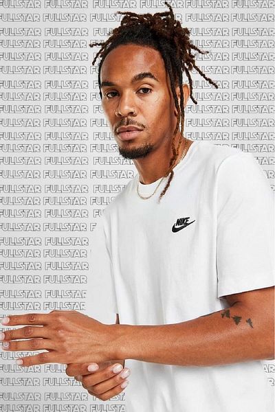 Nike Αθλητικά ρούχα Βαμβακερό Unisex κοντομάνικο μπλουζάκι Unisex Λευκό μπλουζάκι