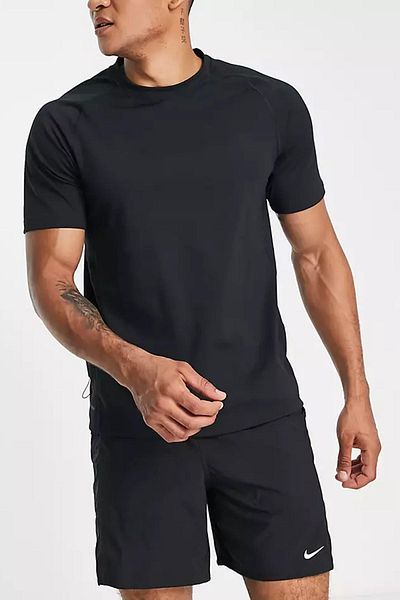 Nike Ανδρικό μπλουζάκι προπόνησης - Black Dri Fit ADV, ύφασμα Diver Loose Fit