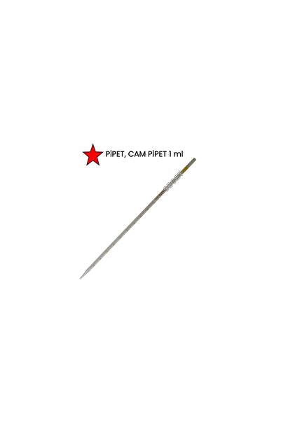 PİPET, 1ml Dereceli Pipet, 1 ml pipet cam dereceli pipet
