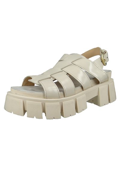 Mjus Damen Sandalen Esagerata P57004-0301 Braun 6082 Cappucino Leder