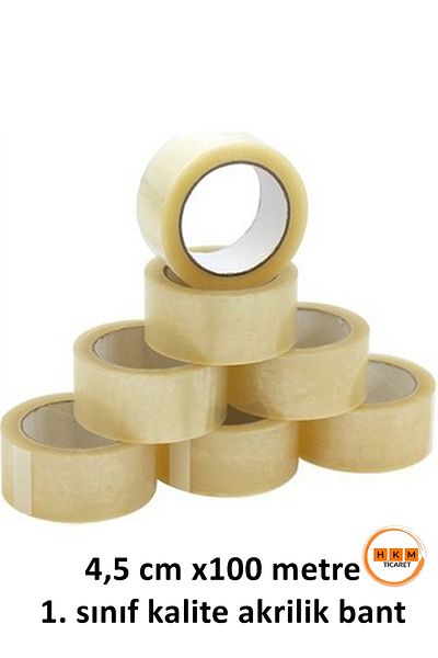 HKM Ticaret 6 Pieces 4.5cm X 100 Metres 1St Grade Acrylic Tape