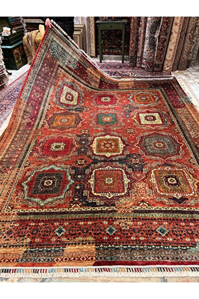 RD RAMAZAN DAĞ EL HALI SANATI El Dokuma  Afgan Memlük Halısıdır Ebat 302x252