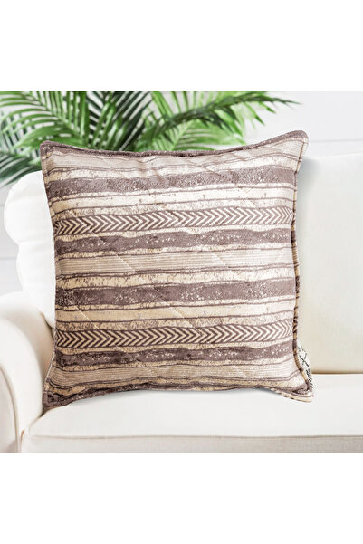 In House Rimal Jacquard Decorative Cushion - 50x50 cm - Beige