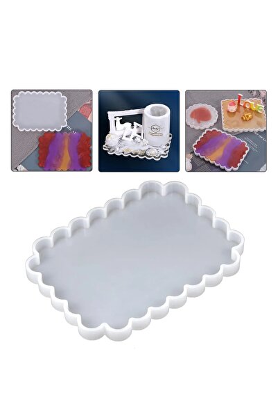 Genel Markalar Epoksi Dalgalı Kahve Sunum Tepsi Silikon Kalıbı