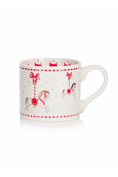 LC Waikiki Lcw Home Ecru Christmas Themed Porcelain Mug