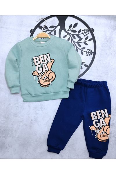 Kerimino Three-Yiplik Cotton Ribbed Combed Cotton Boy's Set